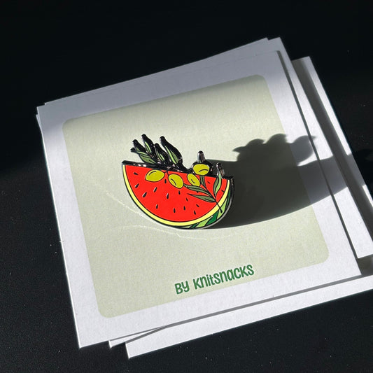 Enamel Pin - Watermelon x Olive