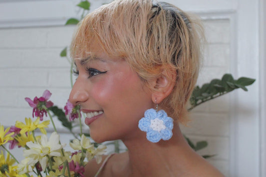 Crochet Flower Earrings